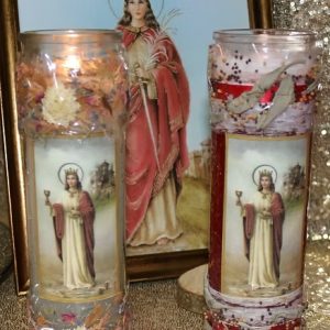 Velas de Santa Bárbara para prender en el Altar